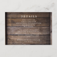 Rustic Wooden Pallet Wedding Details