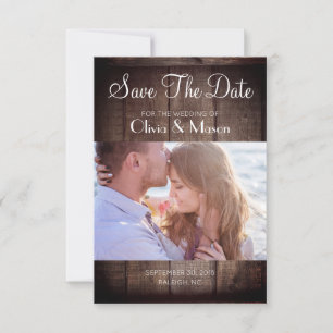 Rustic Wooden Pallet Wedding- Save the Date