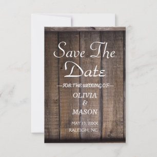 Rustic Wooden Pallet Wedding- Save the Date
