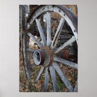 Rustic Wooden Wagon Wheel