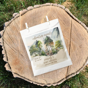 Rustic Woodland Adventure Awaits Boy Baby Shower Favour Bag