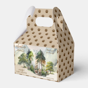 Rustic Woodland Adventure Awaits Boy Baby Shower Favour Box