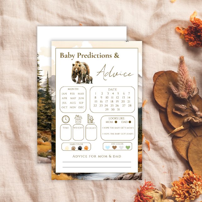 Rustic Woodland Baby Predictions and Advice Shower (Creator Uploaded)