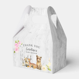 Rustic Woodland Baby Shower Thank You Favour Box