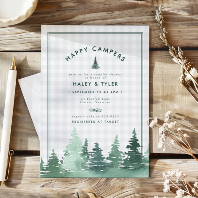 Rustic Woodland Camping Adventure Couples Shower (Creator Uploaded)