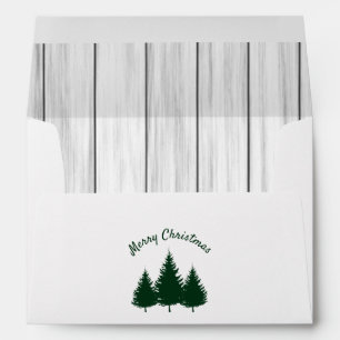 Rustic Woodland Christmas Envelope