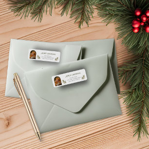 Rustic Woodland Christmas Return Address  Label