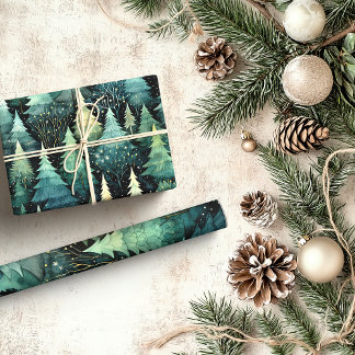 Rustic Woodland Christmas Wrapping Paper
