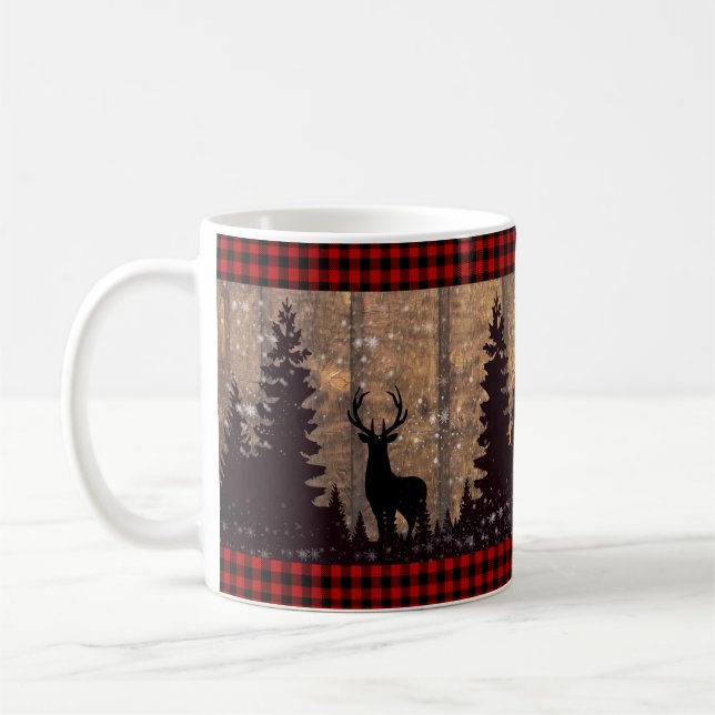 Rustic Woodland Deer Mug (Left)
