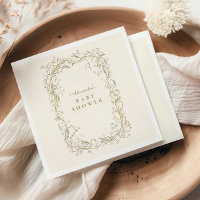 Rustic Woodland Fern Baby Shower