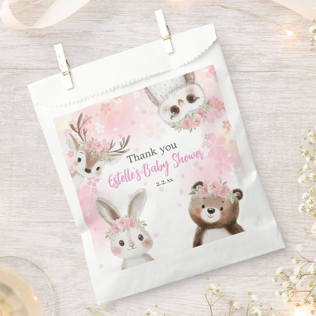 Rustic Woodland Floral Boho Baby Shower  Favour Bag (Creator Uploaded)
