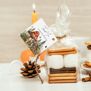 Rustic Woodland Forest Mushroom Baby Shower Fall Favour Tags
