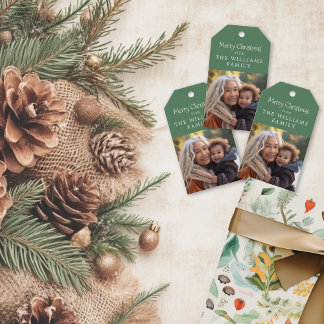 Rustic Woodland Gift Photo Card Tags