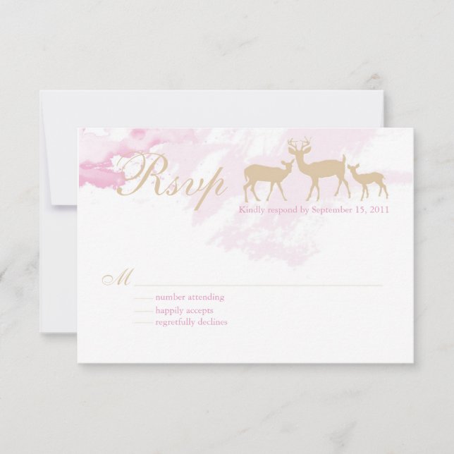 Rustic Woodland RSVP (Front)