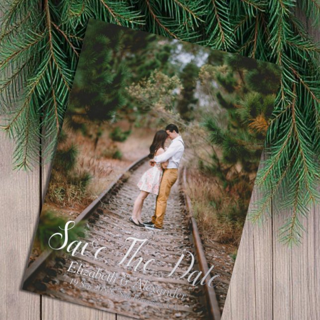 Rustic Woodland Save The Date Card (Creator Uploaded)