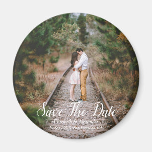 Rustic Woodland Save The Date Magnet