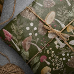 Rustic Woodland Watercolor Woodsy Mushroom Forest Tissue Paper<br><div class="desc">Embrace the whimsy of the season with our enchanting watercolor woodland woodsy mushroom green Christmas tissue paper! It's the perfect way to wrap your gifts with a little artistic magic this holiday season. Our whimsical and charming design is bursting with our hand-painted watercolor mushrooms, winter greenery, and berries. Spread joy...</div>