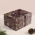 Rustic Woodland Watercolor Woodsy Mushroom Forest Wrapping Paper<br><div class="desc">Embrace the whimsy of the season with our enchanting watercolor woodland woodsy mushroom green Christmas paper wrapping paper! It's the perfect way to wrap your gifts with a little artistic magic this holiday season. Our whimsical and charming design is bursting with our hand-painted watercolor mushrooms, winter greenery, and berries. Spread...</div>