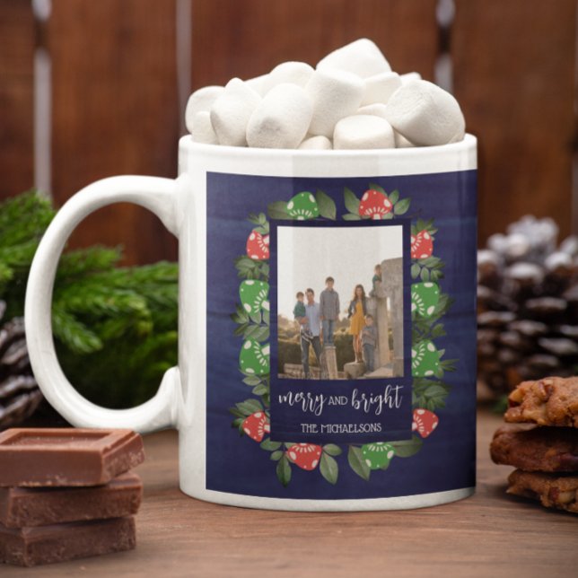 Rustic Woodland Whimsical Mushrooms Christmas Coffee Mug (Creator Uploaded)
