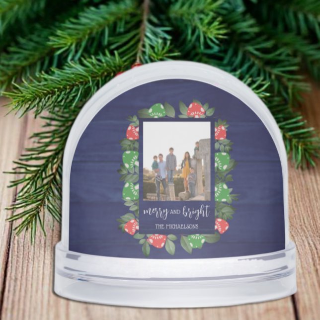 Rustic Woodland Whimsical Mushrooms Christmas Snowglobe (Creator Uploaded)