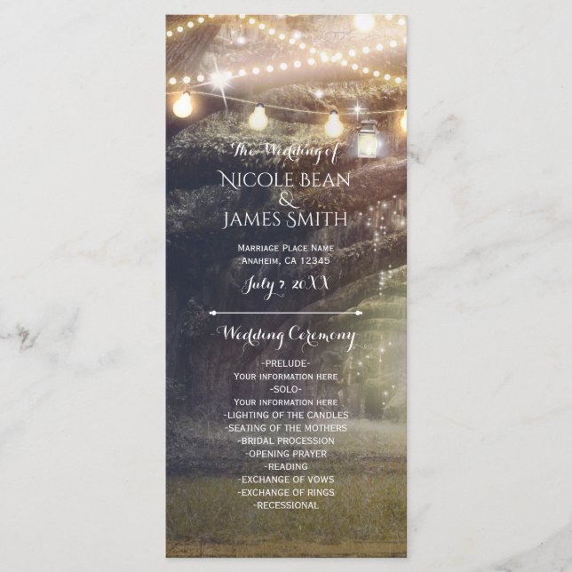 Rustic Woods Enchanted Forest & Lights Program (Front)