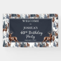 Rustic Woodsy Deer | Forest 40th Birthday Party