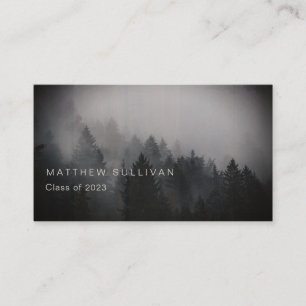 Rustic Woodsy Graduation Insert Name Cards