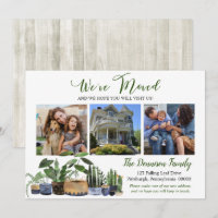 Rustic Woodsy Houseplants We've Moved Moving Photo
