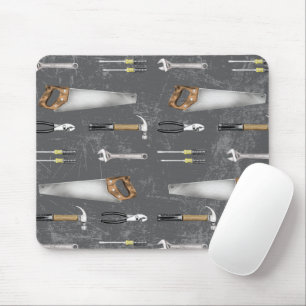 Rustic Workman Tools Mouse Pad