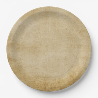 Rustic Worn Paper Dinner Plate