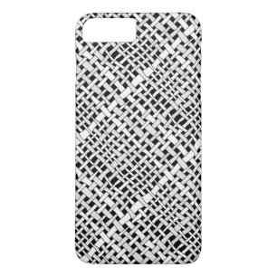 Rustic Woven Elegant Silver Burlap iPhone 8 Plus/7 Plus Case