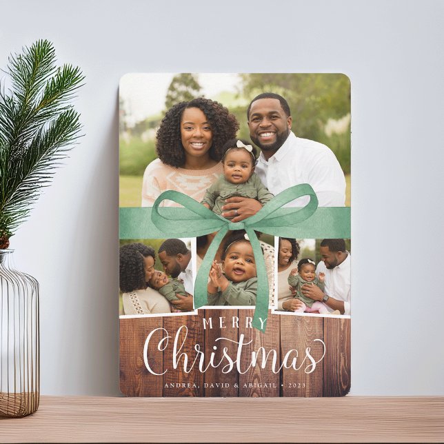 Rustic Wrap | Holiday Photo Collage Card (Creator Uploaded)