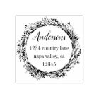 Rustic Wreath | Family Name Return Address