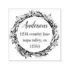 Rustic Wreath | Family Name Return Address