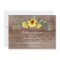 Rustic Yellow Sunflowers Rehearsal Dinner