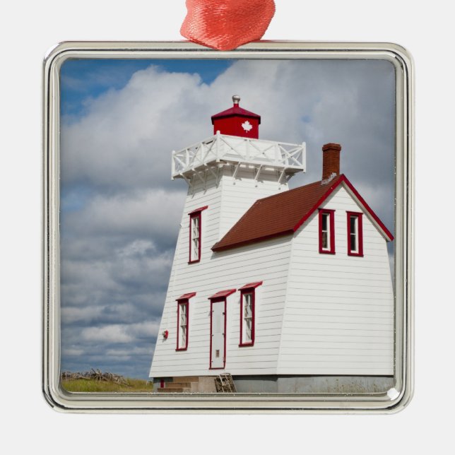 Rustico Harbour, Prince Edward Island. Metal Ornament (Front)