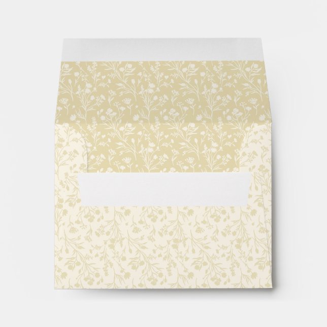 Rustling Blooms Golden Wheat - Neutral Envelope (Back (Bottom))