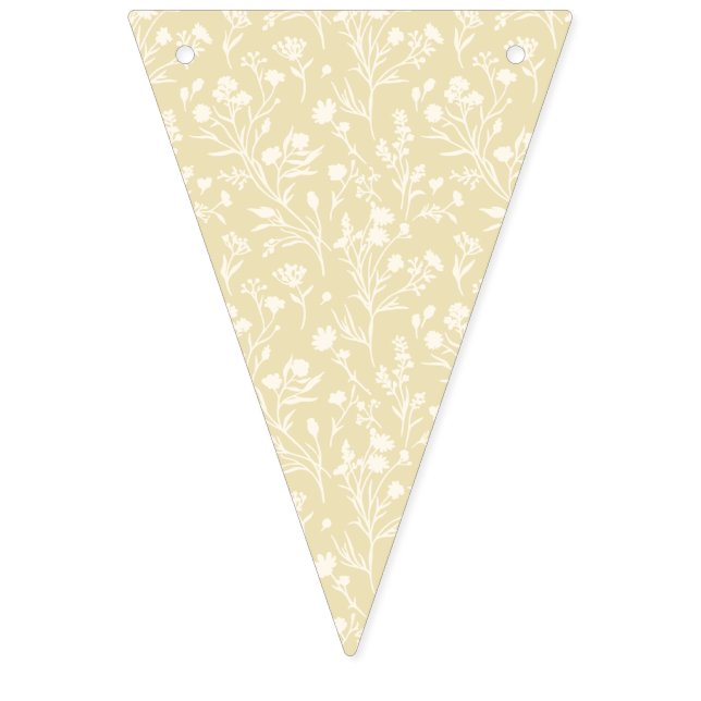 Rustling Blooms Neutral - Golden Wheat Bunting (First Flag)
