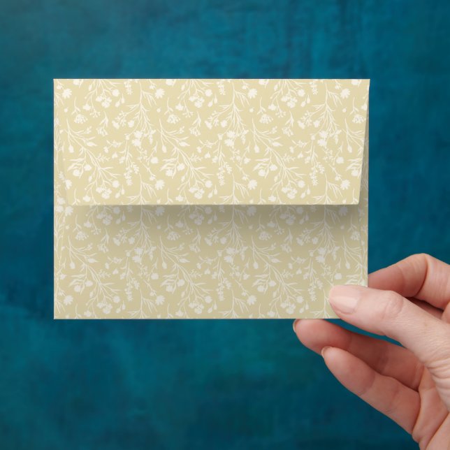 Rustling Blooms Neutral - Golden Wheat Envelope (Hand)