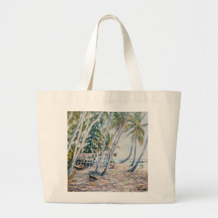 Rustling Palms Zanzibar 2002 Large Tote Bag