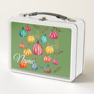 Rustoc Pupmkins Art Custom Name Lunchbox