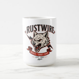Rustwire Wolf Skull T-Shirt Coffee Mug