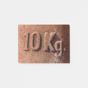 Rusty 10 kg post-it notes