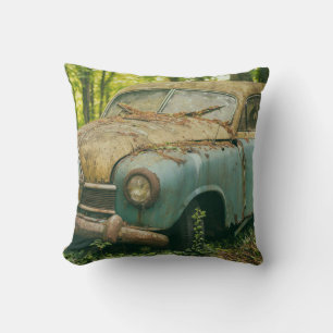 Rusty Abandoned Vehicle Cushion