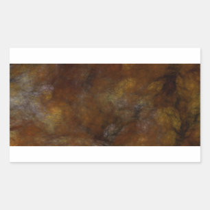 Rusty Abstract Fractal Rectangle Sticker