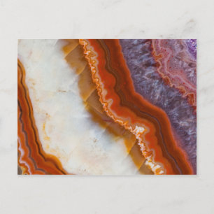 Rusty Amethyst Agate Postcard