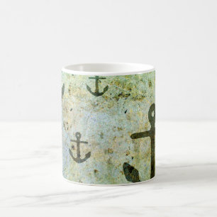 Rusty Anchors Artwork Coffee Mug