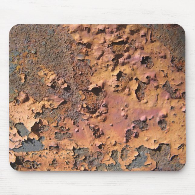 Rusty and decayed paint texture mouse pad (Front)