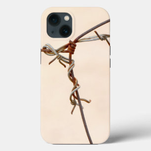 Rusty Barbed Wire Knot iPhone Case