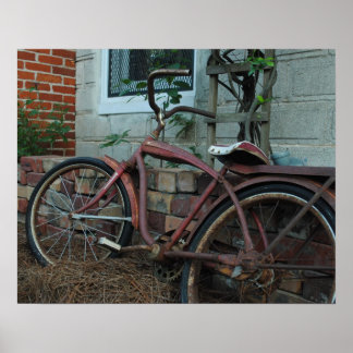 Rusty Bicycle Poster